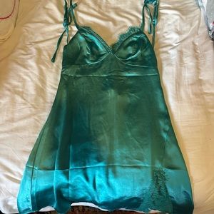 Princess Polly Venus Mini Dress Teal US 2/AU 6